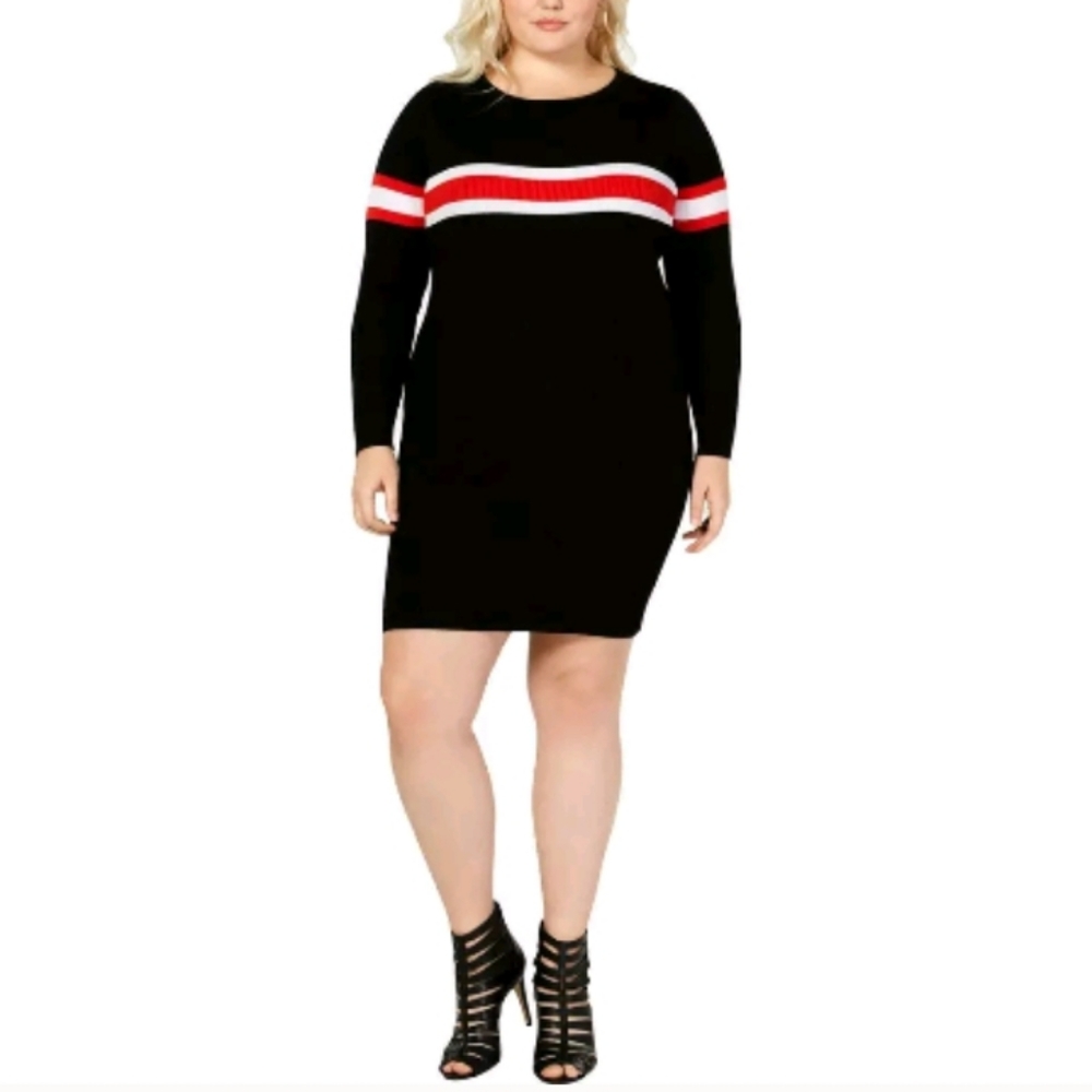 NWOT Say What? Black Ribbed Dress SZ 2X